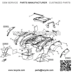Edging Rear Left CFMOTO X5 9050-040018