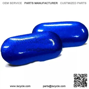 OEM Honda EM1 Honda Civic Si Front License Plate Hole Cap Plugs 2x Electron Blue