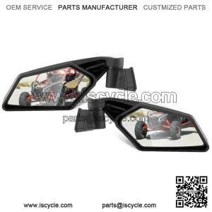 For 2017-2025 Can Am Maverick X3 XRS XDS MAX Racing Style Rear View Side Mirrors
