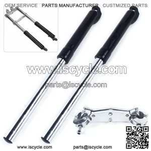 Front Fork Shock for 2-Stroke Mini Triple Dirt Pit Bike Pro Trail 49CC (Black)