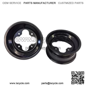 BLACK A5 10" 3+2 FRONT ALUMINUM ROLLED LIP WHEELS RIMS YFZ450 YFZ450R RAPTOR