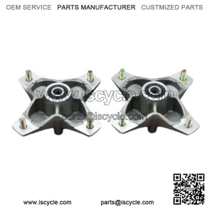 2 x NEW front hubs + studs seals bearings Yamaha Raptor 700 660 YFZ450 YFZ450r