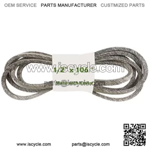 1/2 x 106 inch Lawn Mower Cutting Belt Pull Belt with Kevlar Replacement for Husqvarna AYP 532405143 584453101 Craftsman 7133156