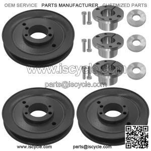 Deck Spindle Pulley with Split Tapered Kit for Wright WS Stand Stander - Part #71460145