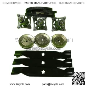 Husqvarna YTH24K48 48" Lawn Mower Deck Rebuild Kit Spindles Blades Belt Pulleys