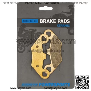 Brake Pad Set for Polaris 2202412 2200465 2201398 Front Rear Ceramic Scrambler (For: Polaris)