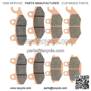 Front & Rear Sintered Brake Pads For Kawasaki KAF820 Mule PRO FX FXR FXT 16-2023