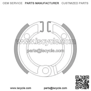 Front Brake Shoes Fit HONDA QR50 1983 1984 1985 1986 1987 1988 1989 1990 S4S