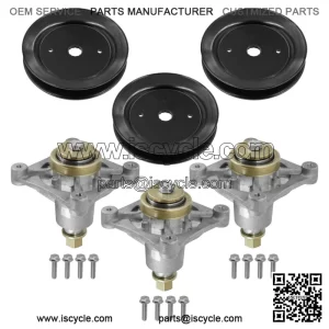 604214 603988 52" Deck Spindle & Pulley For Hustller Raptor Limited Raptor EX