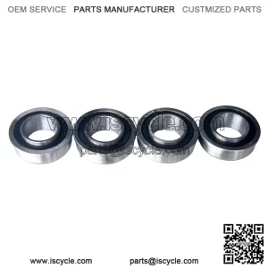 4PCS Front Wheel Bushing to Bearing Conversion Kit Replaces Craftsman, Sears, AYP, Poulan, 9040H - 9040-H - OEM Upgrade - Bearing