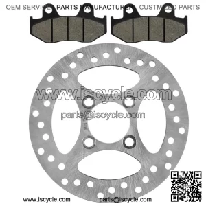 Rear Brake Disc Rotor W/ Pad For Yamaha YFZ450 2006 2007-2013 (Not For YFZ450R )