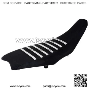 2004-2018 Honda TRX 450 R ER Seat Cover by Enjoy MFG BLACK w/ WHITE RIBS #197