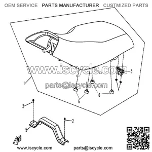 Seat CFMOTO X5 9050-130100