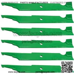 18.625-Inch x 5/8" Circle Hole 54" Notched Air-Lift Blade for Bad Boy Mowers
