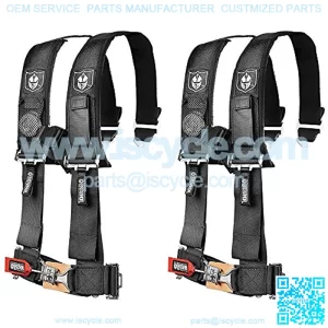 A114220 Black 4 Point Harness 2" Straps, 2 Pack