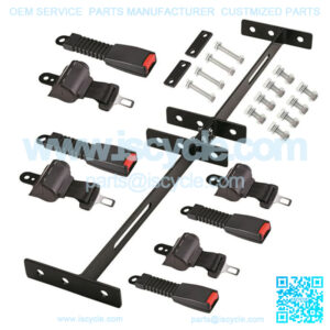 Universal Golf Cart Seat Belts Kit with Steel Bracket
