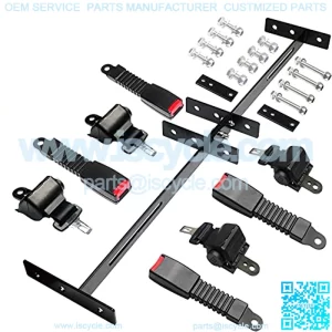Golf Cart Retractable 42" Seat Belts with Belt Bracket Kit for Yamaha Club Car DS Precedent EZGO TXT RXV