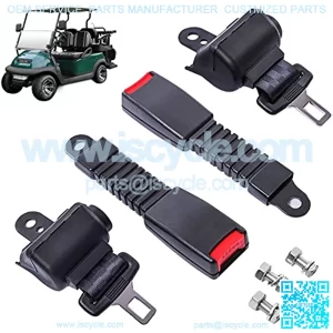 Golf cart seat belts, retractable, universal,for EZGO, Yamaha, Club Car, Go Kart,UTV, Buggies and Bus-Set ( 2pcs )