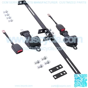 Golf Cart Seat Belt Bracket Kit Retractable Seat Belts Bracket Kit for EZGO Club Car Yamaha
