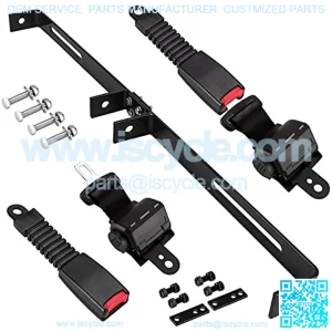 Golf Cart Seat Belt Bracket Kit Retractable 47.64" Seat Belts Bracket Kit for EZGO Club Car Yamaha Note:Not Fit Club Car Precedent/Onward/Yamaha G29/Drive/Drive2 and EZGO RXV Models