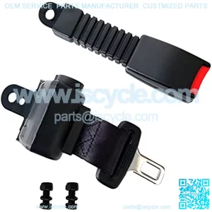 Golf Cart Universal 42" Retractable Belts Kit Front and Rear Fits Club Car, EZGO, Yamaha