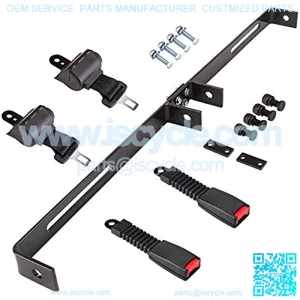 Universal 2 Passenger Golf Cart Seat Belt Bracket Kit for EZGO, Club Car, Yamaha, Fits Front Rear Seat with Bracket
