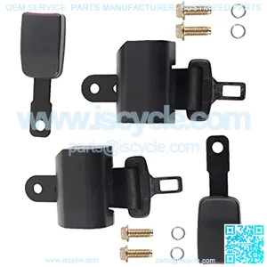 2 Point Seat Belt Kit Universal Retractable for Golf Cart EZGO Yamaha Club Car 2 Pack