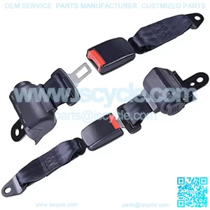 2x Golf Cart Seat Belt Retractable Universal Lap Straps for EZGO Yamaha Club Car