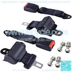 Universal Retractable Golf Cart Seat Lap Belts Compatible with EZGO/Yamaha/Club Car + a Small Wrench