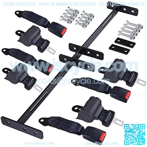 4 PCS Seat Belt Bracket Golf Cart Seat Belt Bracket Set Retractable