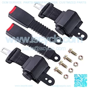 Retractable Seat Belts For Golf Cars Set Of 2 Golf Carts Seat Belts Kits for Go Kart, UTV, Yamaha, Club Car, Most Golf Carts