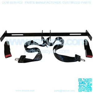 3G Club Car, EZGO, Yamaha Golf Cart Seat Belt Bracket w/2 Lap Belt Seat Belts