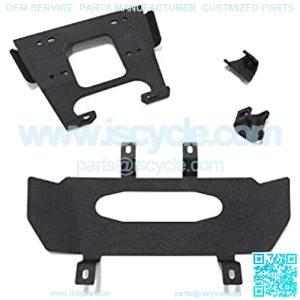 Heavy Duty Winch Mounting Plate for 2021+ Polaris RZR Trail 900 / S 900 / S 1000 | 3/16" Steel Plating | UV-Resistant Powder Coating | Compatible With Many OEM and Aftermarket Winches!