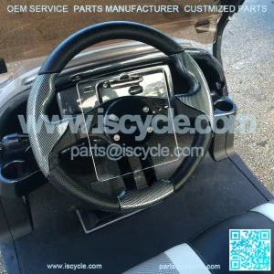 Golf Cart Score Card Holder Designed For Use With Custom Steering Wheels