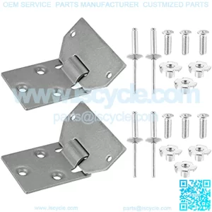 2 Set Golf Cart Seat Hinge Bottom and Plate for EZGO TXT Medalist Shuttle MPT Work Horse Gas and Electric Models 1994-Up Replace 71610-G01 71609-G01