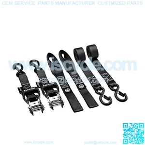 2X Ratchet Tie Down Straps with Soft Loop Tie-Downs | Heavy Duty Adjustable 2' to 10' Straps | 4,400 lbs Max Break Limit Tie Down Kit