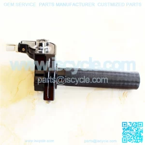 Black aluminum alloy CNC handle