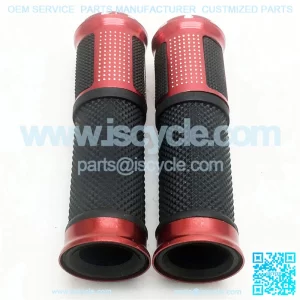Jacket 22mm 7/8 Anodized rubber red metal rod end