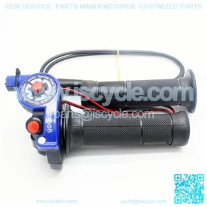 Blue throttle handle line kill switch