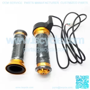 Twist Throttle Grip Set Gold 3 Wire Electric Scooter