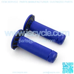 7/8" Blue Rubber Motorcycle HandGrip Autobike Handlebar Handle Bar ATV Dirt Bike
