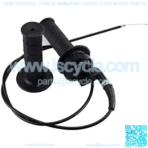 Throttle Handle Grips and Cable For ATV Quad Pit Bike Dirt Bike Baja Mini Bike Mb165 Mb200 196cc 200cc Doodlebug Bike Fit for 22mm Bar By TOPEMAI