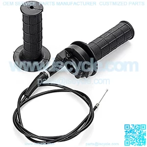 Auto-Moto Throttle Cable + Handle Bar Throttle Grips Grip + Throttle Housing Clamp for Dirt Bike Quad ATV Pit 50cc 125cc