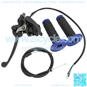 Thumb Throttle Duel Brake Lever Accelerator Controller 110 ATV Throttle Cable 7/8'' 22mm Throttle Assembly and Brake Cable Replacement for 50cc 90cc 110cc 150cc 250cc Motorized Bike by Rain King