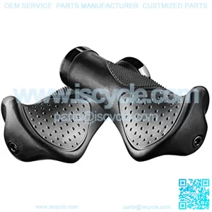 Ergonomic Anatomic Handlebar Grip Triple Density Bar-end Extensions Soft Anti Slip Absorb Shock CNC G2 Lock for Bicycle MTB XC FR BMX Cyling