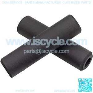 1 Pair Mountain Bike Handlebar Grips,Bicycle Ultralight High Density Foam Silicone Sponge Handlebar Grip,Anti-Slip,Shock-Absorbing,Super Soft Bike End Grips