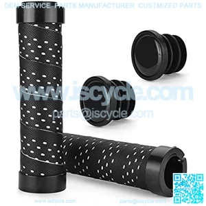 Upgrade Bike Handle Grips Double Lock on Bicycle Handlebar Grips, Soft Non-Slip Bike Grips Shock Absorption Mountain Bike Grips for Mountain, MTB, BMX, Beach Cruiser, Scooter