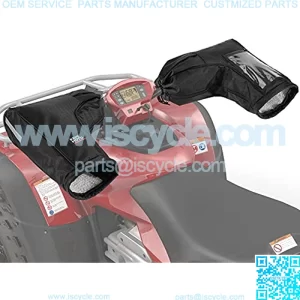 kemimoto ATV Gloves Waterproof, Touch-Friendly Bag/Front Wind-Breaking Guard Motorcycle Gloves Snowmobile Handlebar Gloves Compatible with Sportsman Scrambler FourTrax Grizzly Snowmobile Bicycle
