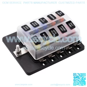 1 in 10 out fuse box with LED indicator (PC terminal type)