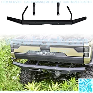 Ranger Rear Bumper, Rear Brushguard Rear Bumper for Polaris Ranger XP 1000 / Crew XP 1000 / Diesel 2018-2021 Accessories (Black, Replace #2882529)